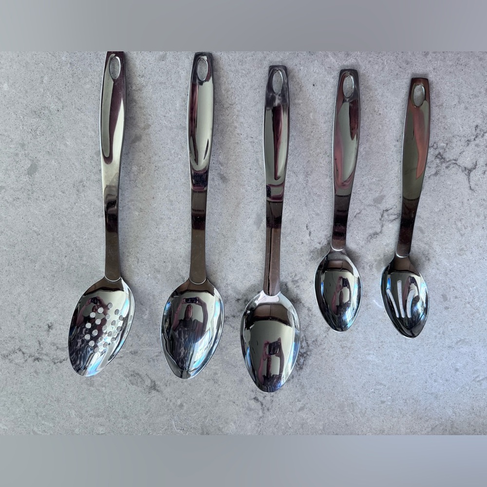 Oneida Silver Serving Spoon Set of 5